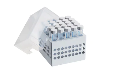 艾本德儲存盒 5 × 5, 可放置 25  個(gè)試管，15  mL，2  件，高 127  mm，5  英寸，聚丙烯材料，可耐受最低 -86  °C，可高溫高壓滅菌，帶蓋子并具有數(shù)字字母標(biāo)識