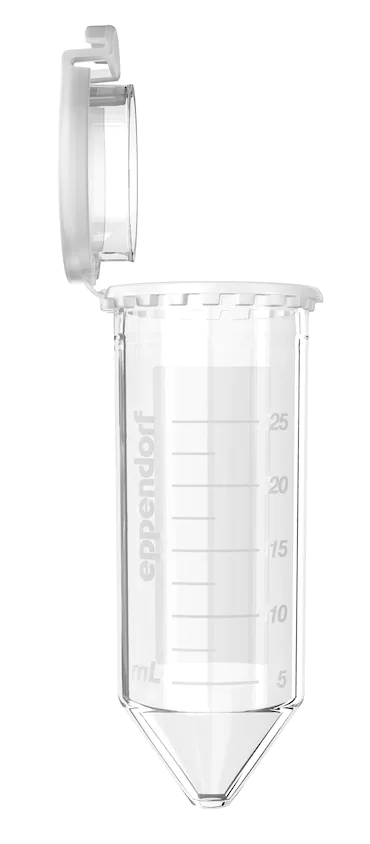 艾本德Eppendorf Conical Tubes 25 mL 帶鎖扣蓋 SnapTec?, 25 mL, 啟動套裝，4  個單離心管架，6  個轉子適配器，轉子孔可容納 50  mL 錐形管, P