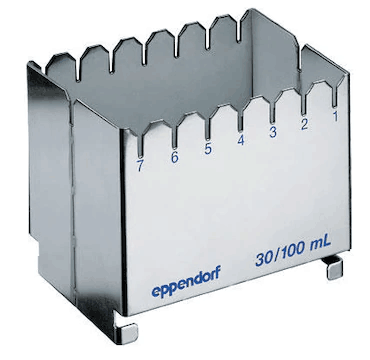 德國(guó)艾本德（Eppendorf）ReservoirRack,用于存放10mL、30mL和100mL試劑槽。最多可以放置7個(gè)試劑槽模塊或試劑槽